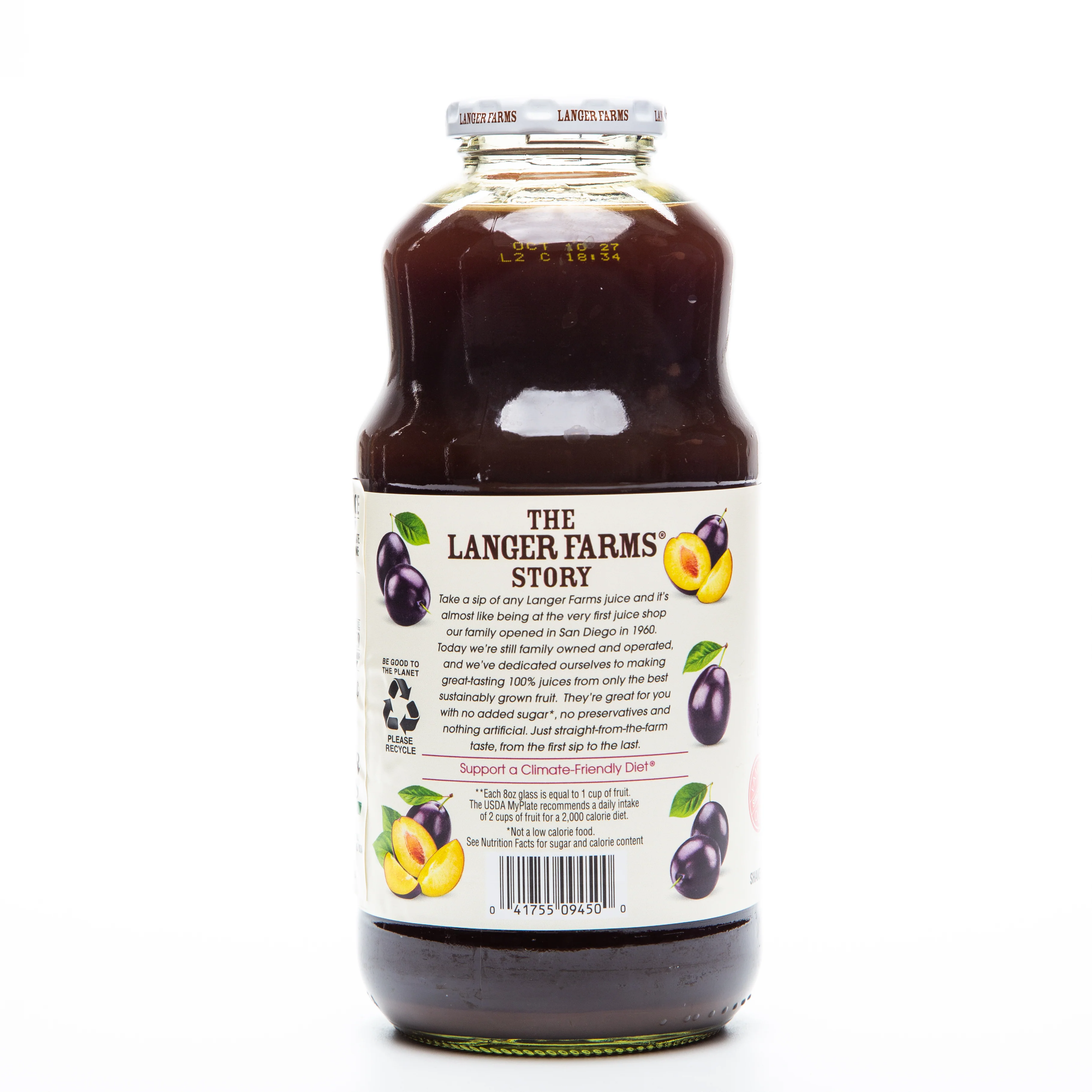 L&A All Prune Juice 946ml - Image 3